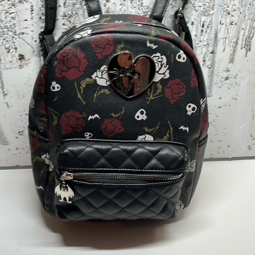 Disney Tim Burton's The Nightmare Before Christmas Faux Leather Mini Backpack
